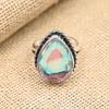 Rainbow Mystic Gemstone Handmade 925 Sterling Silver Ring Jewelry For Christmas