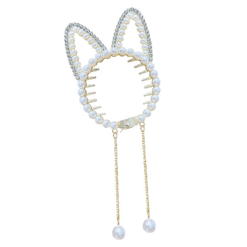 Dziewczęca spinka do włosów z wysokim kucykiem - Elegancki dodatek z klamrą do włosów