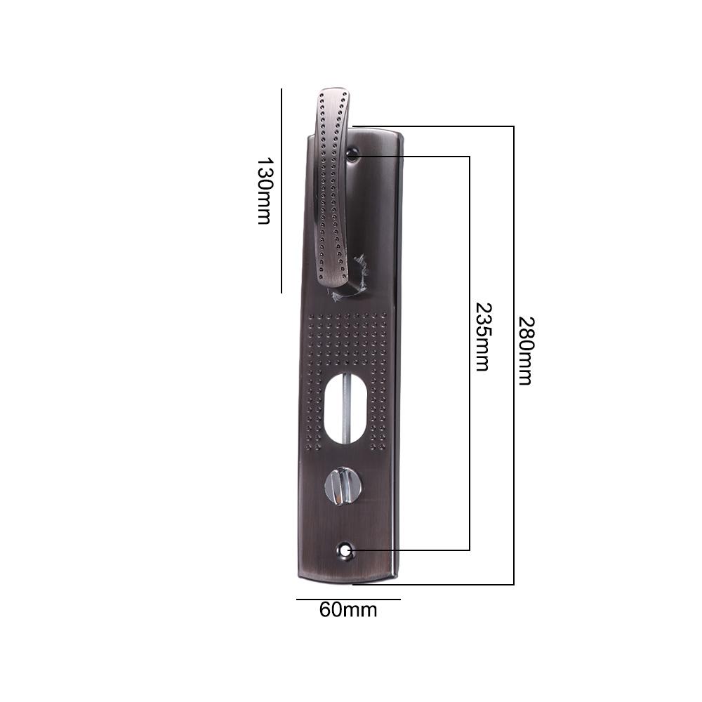 Aluminium Zinc Zinc Alloy Security Door Handle Universal Door Lock Household Hardware Panel Handle  Home