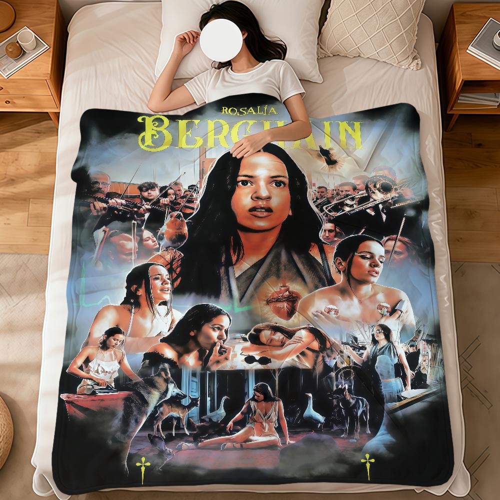 singer r-rosalia Lux Berghain fashion cool soft warm plush blanket dorm sofa living room pet hogar bedroom gift nap home Flannel