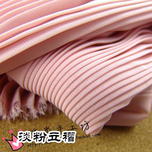 1 Stück mehrfarbiger plissierter Chiffonstoff plissierter Stoff einfarbig für Organza Kleid Rock Crinkle Stoff Meterware