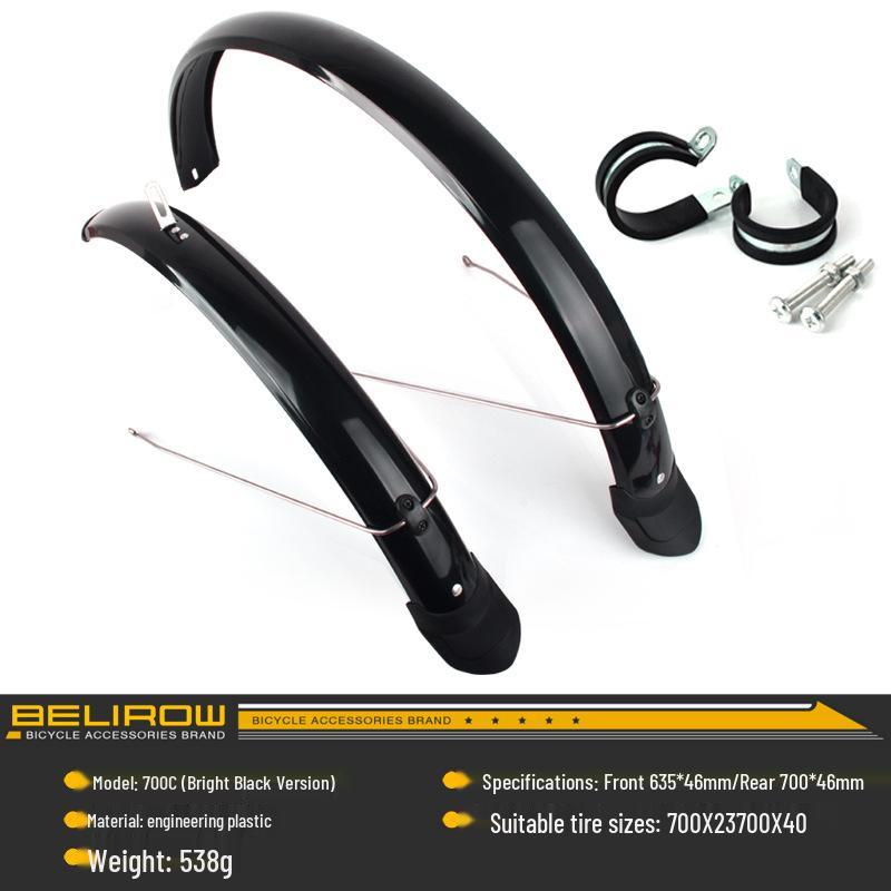 Full-Coverage Mountain Bike Mudguards 26/27.5/29 Inch Front & Rear