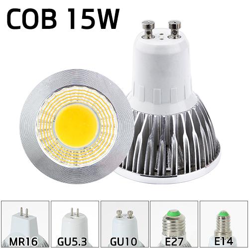 10PC Led Bulb Spotlight MR16 GU10 E27 E14 Spot Lamp 2835 SMD Lampada GU5.3 220V 110V 12V COB Bulb 3W 9W 12W 15W For Home Decor