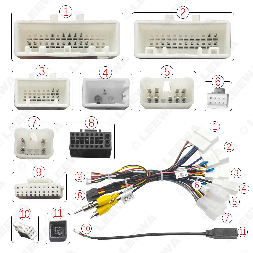 Toyota RAV4/Highlander/Camry/Corolla Reiz Navigation Power Cord Protocol Box with Large Screen Compatibility