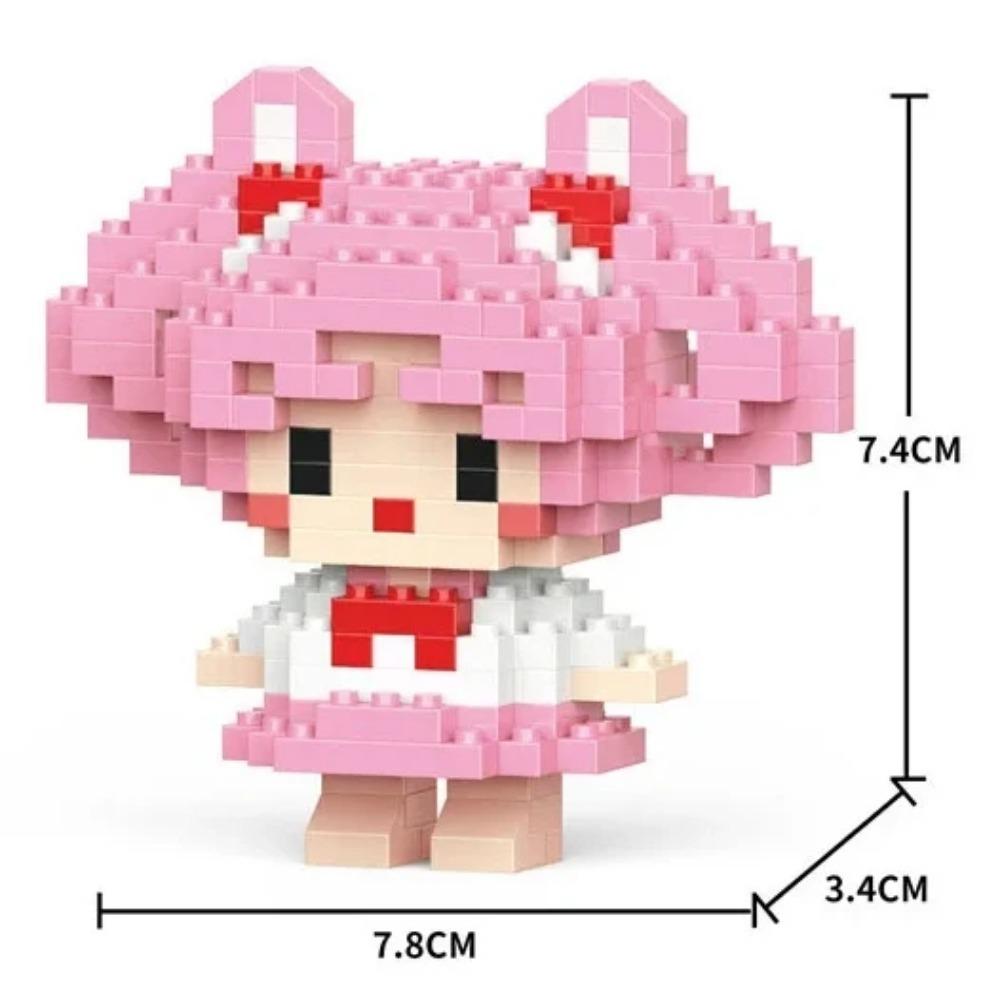 Disney Anime Princess Building Blocks Stitch Mickey Mouse mini Action toy Figures Blocks Toys Bricks Assemble Toys Kids Gifts