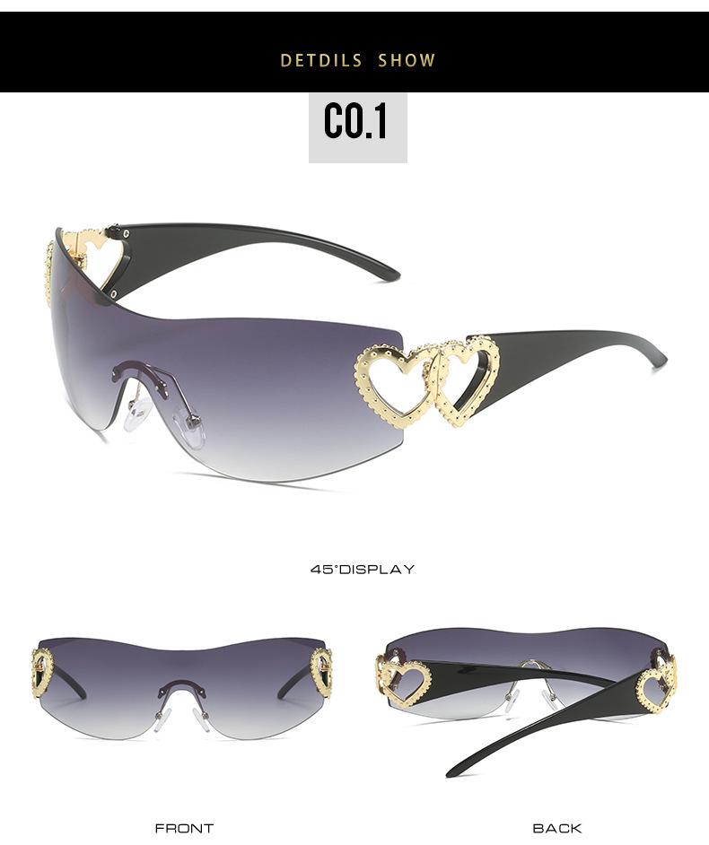 2022 Trendy Y2K Celebrity One-Piece Sunglasses for Women
