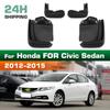 4 SZT Błotniki samochodowe Chlapacze Błotniki Błotniki samochodowe Kompatybilne z Honda FOR Civic Sedan 2012 2013 2014 2015
