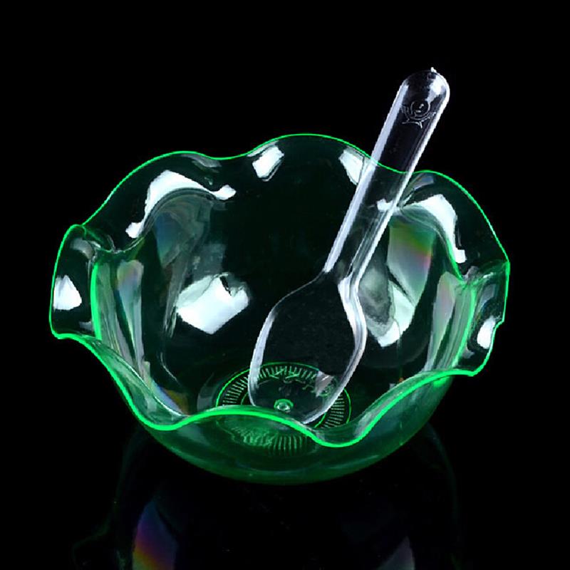 100/200/500Pcs Spoons Plastic Spoon Forks Dessert Tea And Serving Disposable Egg Bulk Appetizers That Cup Short Wood Inch