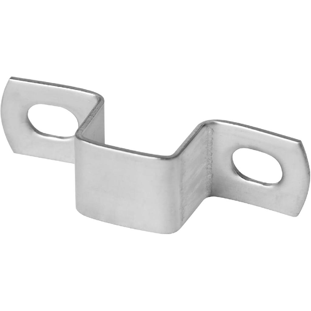 GBGS 30 Pcs 1" x 1" Square Tube Strap Clamp,U Shape Square Pipe Clamp,Stainless Steel 304