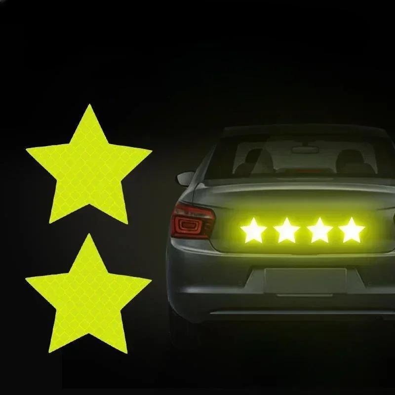 10pcs High Intensity Grade Reflective Safety Warning Tapes Stickers Self-Adhesive For Car Truck Motorcycle Bike Camper Helmet