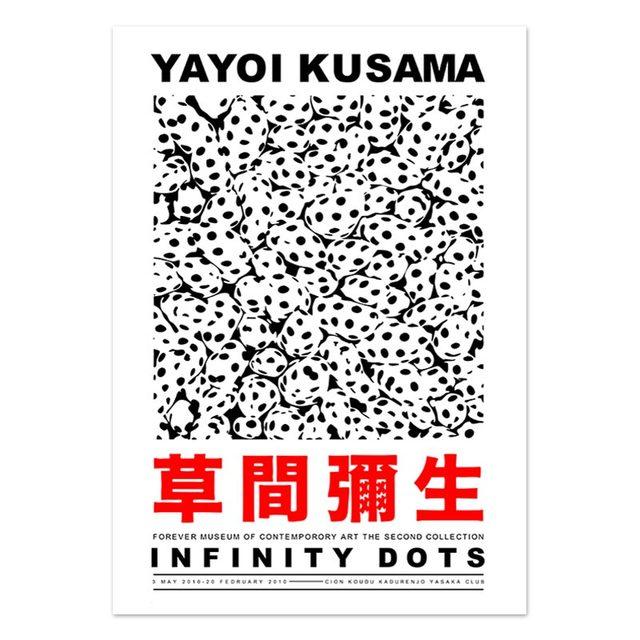 Yayoi Kusama Pumpkin Posters Abstract Nordic Canvas Painting Modern Wall Art Prints Gallery Decor Pictures for Living Room Decor