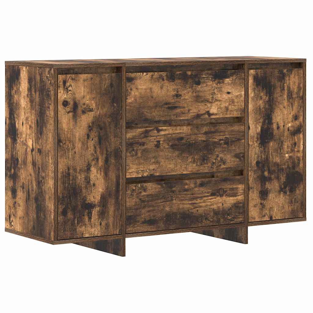 Sideboard Smoked Oak 120 x 41 x 75 cm Wood Based Material