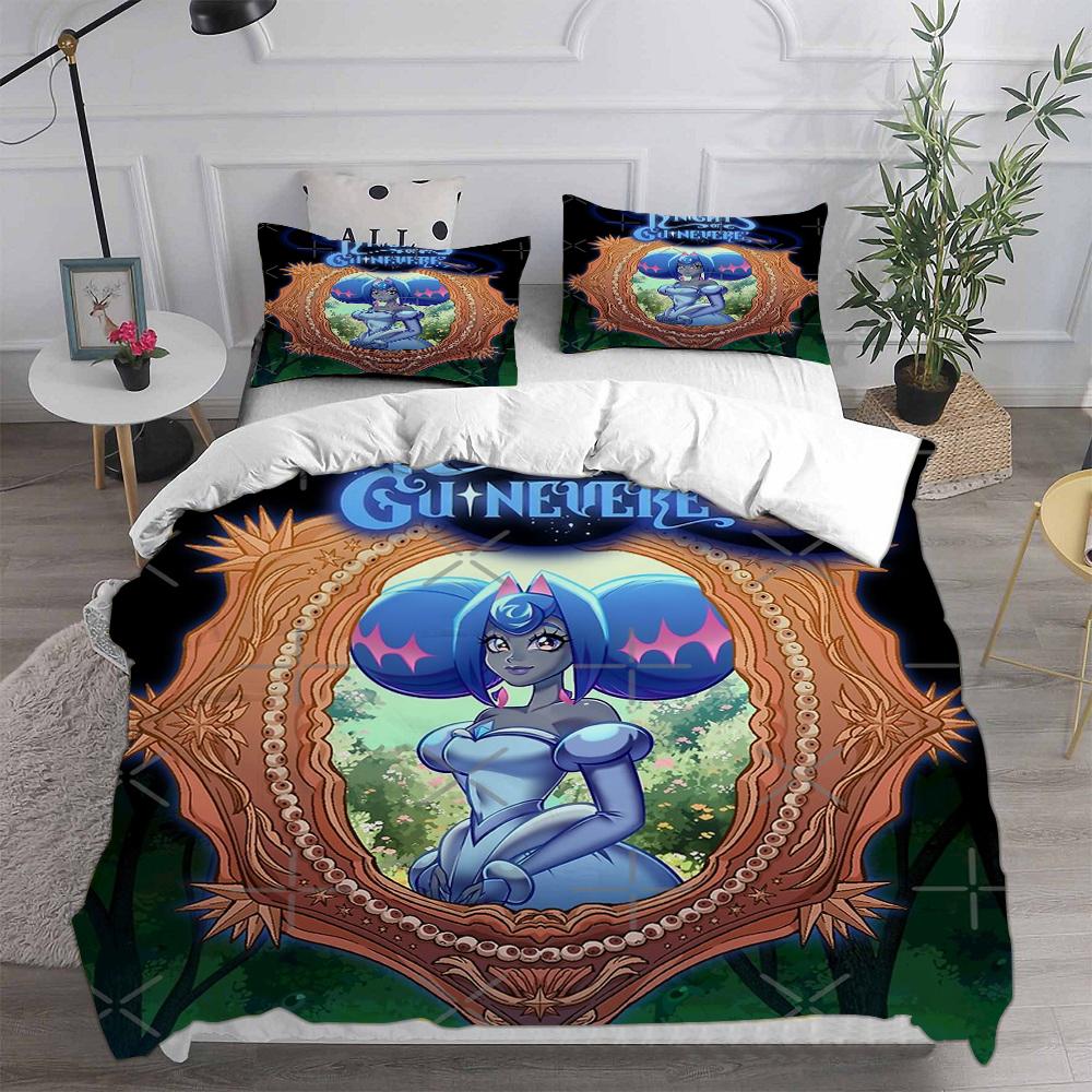 

Knights Of Guinevere Season 1 Bedding Sets Comforter Quilt Bed Cover Duvet Cover Pillow Case 2-3 Pieces Sets Kids Adult Size EU Single 135x200cm