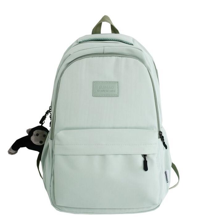 Junior High School Student Backpack, Female Korean Version, College Style, Lightweight High School Backpack, Large Capacity, Campus Versatile Backpack