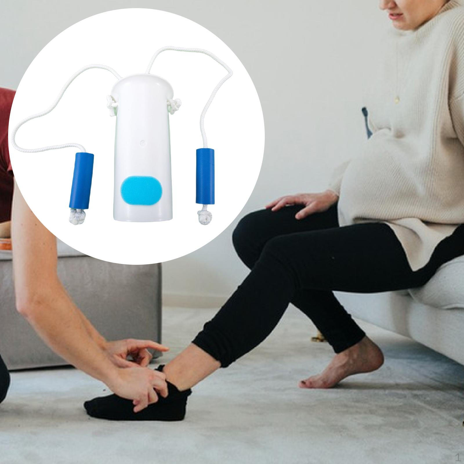 

Sock Aid Assistant Device Gift Nonslip Lightweight for Putting on Socks without Bending Helper білий