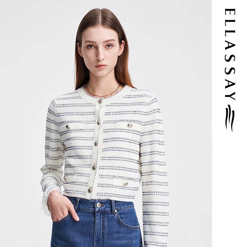 

ELLASSAY Women s Versatile Short Knit Cardigan M