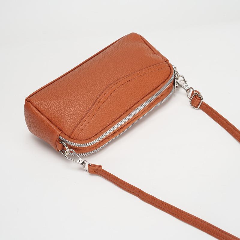 New Retro Women Bag - Two Compartment Zipper Crossbody Phone Purse Versatile Handheld Shoulder Bag for Casual Style