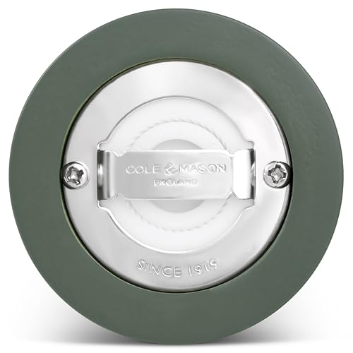 Cole & Mason Kenton Salt and Pepper Mill, Rosemary, Adjustable Grind, Durable Ceramic Mechanism, Includes 1 Grinder, 15cm