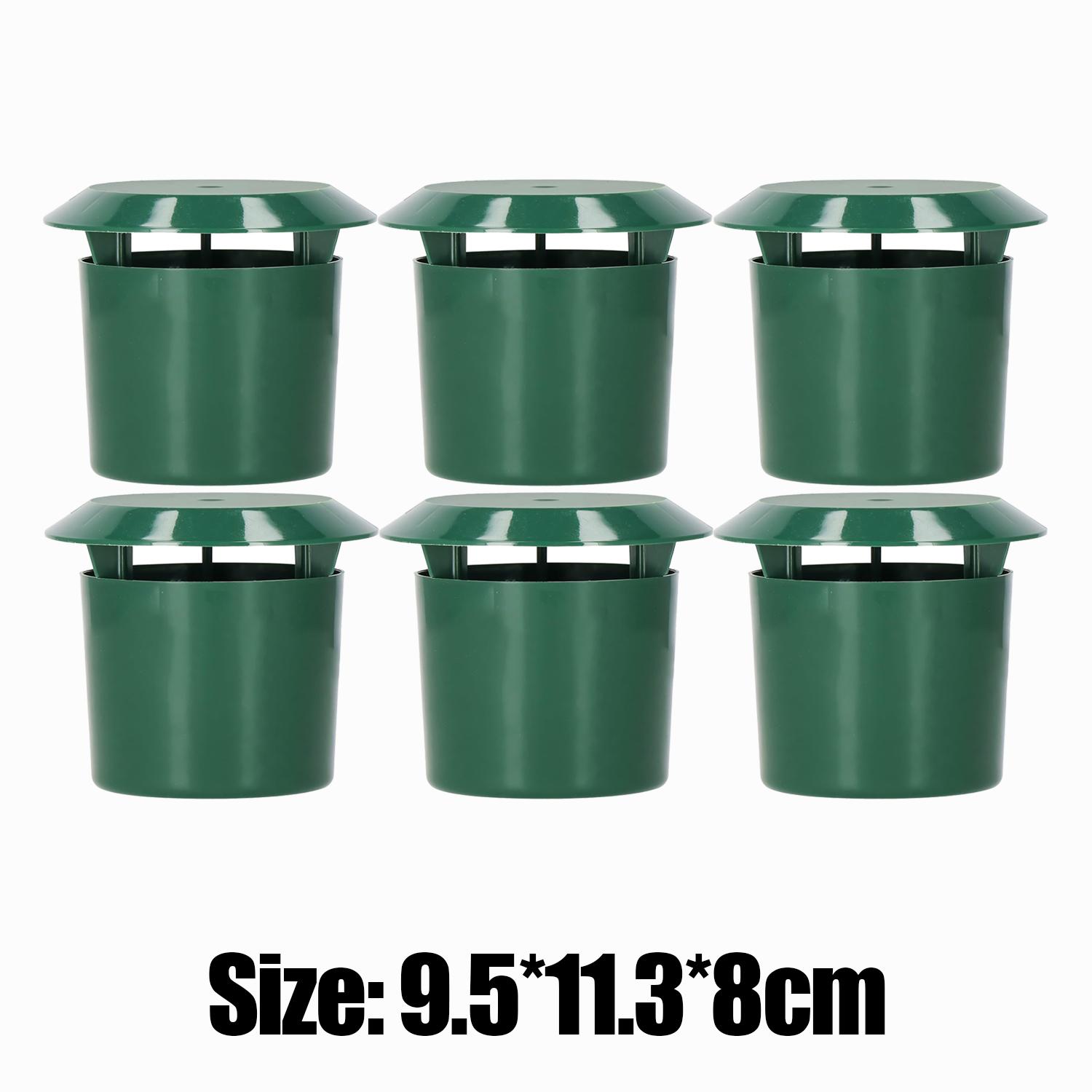 

12 шт. Ловушка для улиток Ловец Экологичный Садовая клетка для слизней Улитка Многоразовый Пластик Вредители Отпугиватель Инструменты Домашние Садовые Принадлежности 6PCS