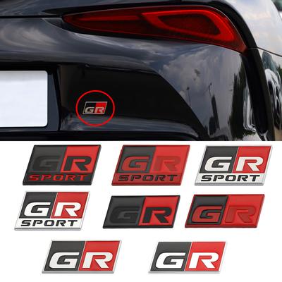Car GR Sport Gazoo Racing Sticker Front Hood Grille Badge Emblem Decal For CHR RAV4 Corolla Prado Supra Yaris Prius Camry