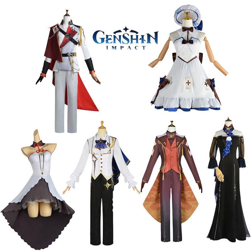 Impact Zhongli Genshin Tartaglia Albedo Ganyu Cosplay Costume Music Concerts