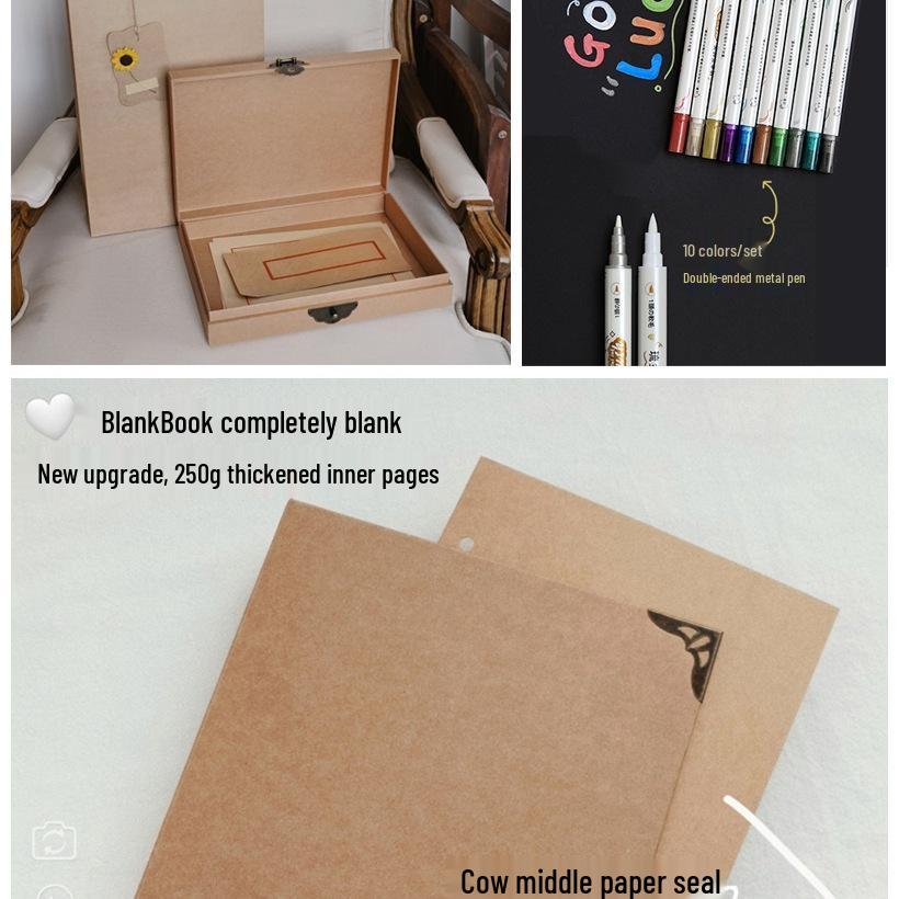 A5 Kraft Paper Retro Journal: Loose Leaf Notebook & Travel Diary Planner for Girls