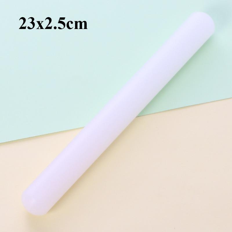 

23cm 30cm Plastic Fondant Roller Rolling Pin Sugar Cake Dough Roller Stick Pastry Baking Decoration Tool Kitchen Accessorie