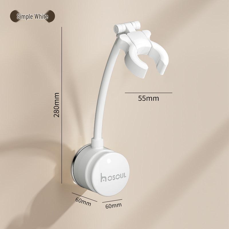 Suction Cup Wall-Mounted Hair Dryer Holder - No-Drill, Easy Storage for Bathroom