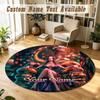 Round Rug Custom NameOne Piece Pattern Non Slip Carpet Home Floor Decor