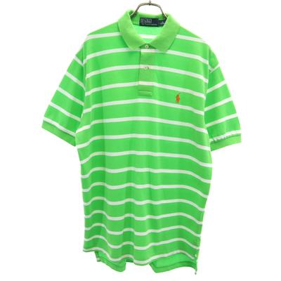 Polo von Ralph Lauren Bordürenmuster Kurzarm Polohemd Piquéstoff Herren Gebraucht