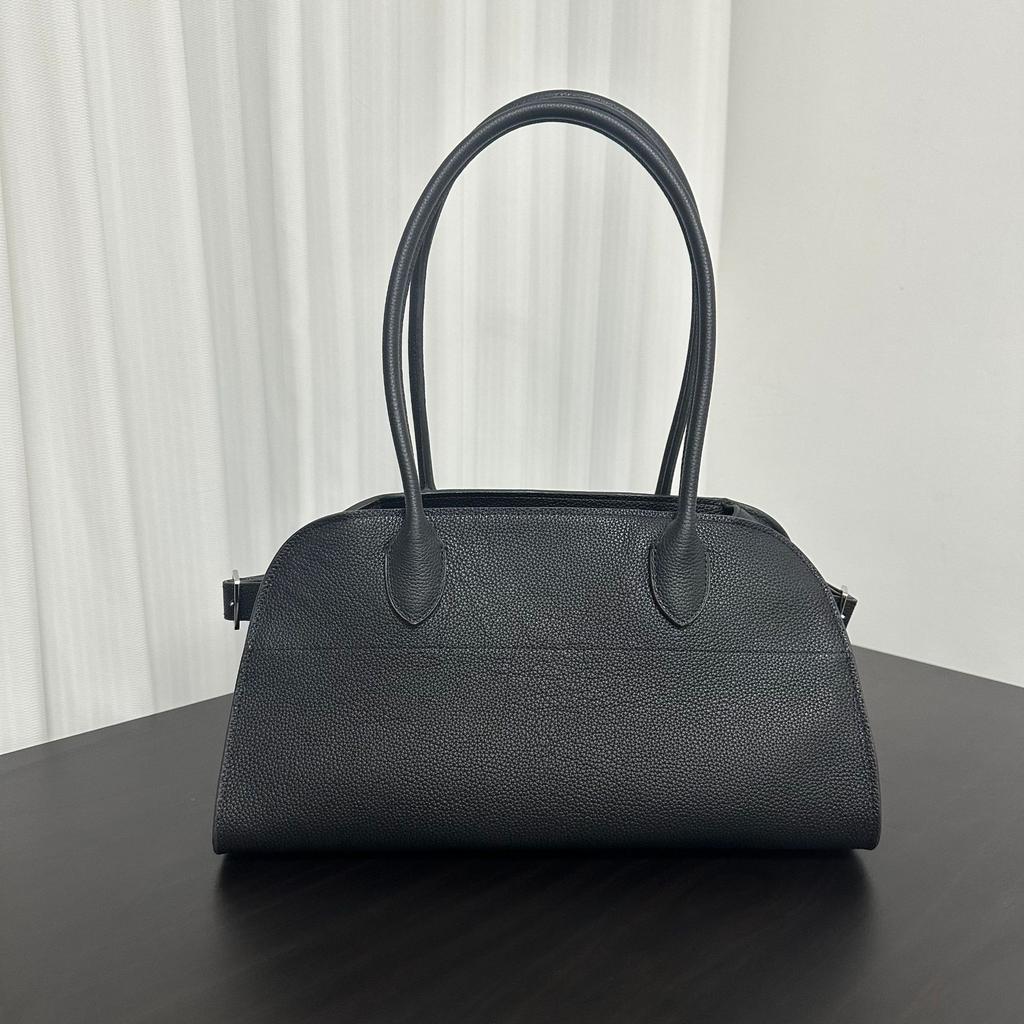 2025 / Nouă geantă tote din piele naturală, lucrată manual, cu strat de cap, în stil minimalist, pentru navetă la locul de muncă, geantă pentru femei, cu un singur umăr