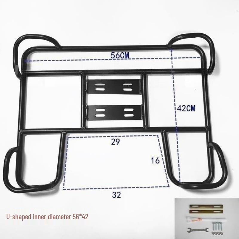 Electric Motorcycle Rear Rack for Food Delivery - Insulated Box Bracket