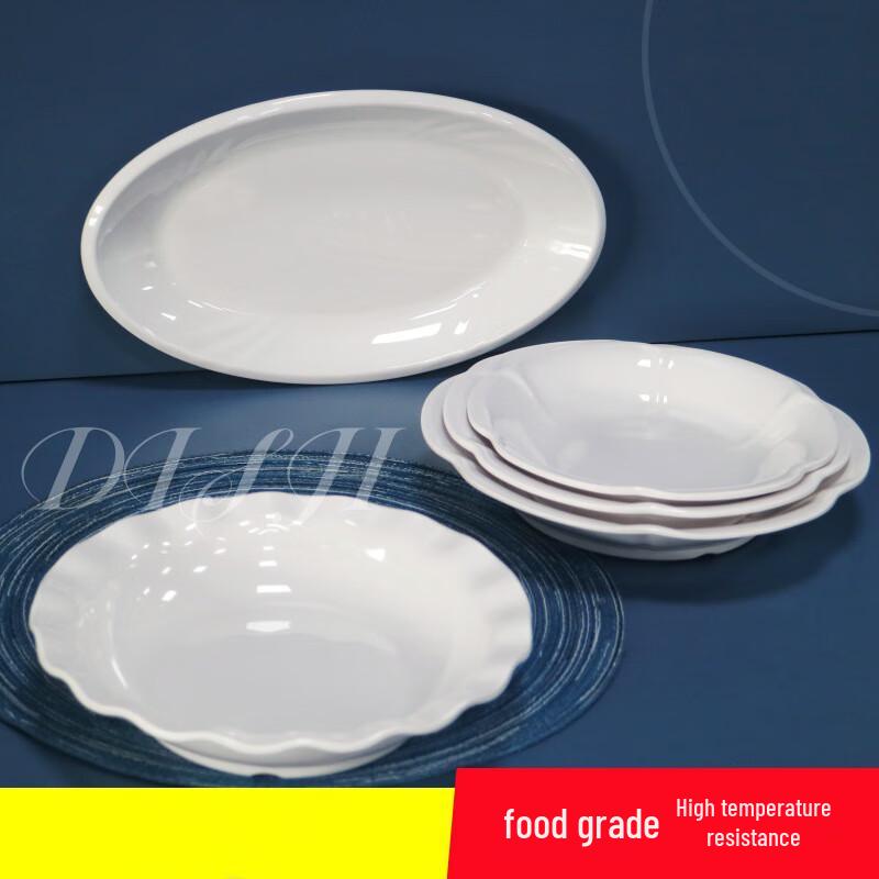 A5 Heat-Resistant Melamine Oval Serving Plate