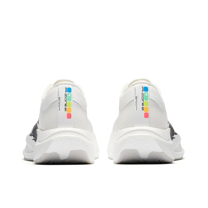 ANTA Zone 2 Heart Rate SE Running Shoes Men's Low Top Papyrus White/Basic Black 912645529-2