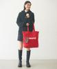 Milkfed MERCI LOGO TOTE Tote Red Bag, Women's,