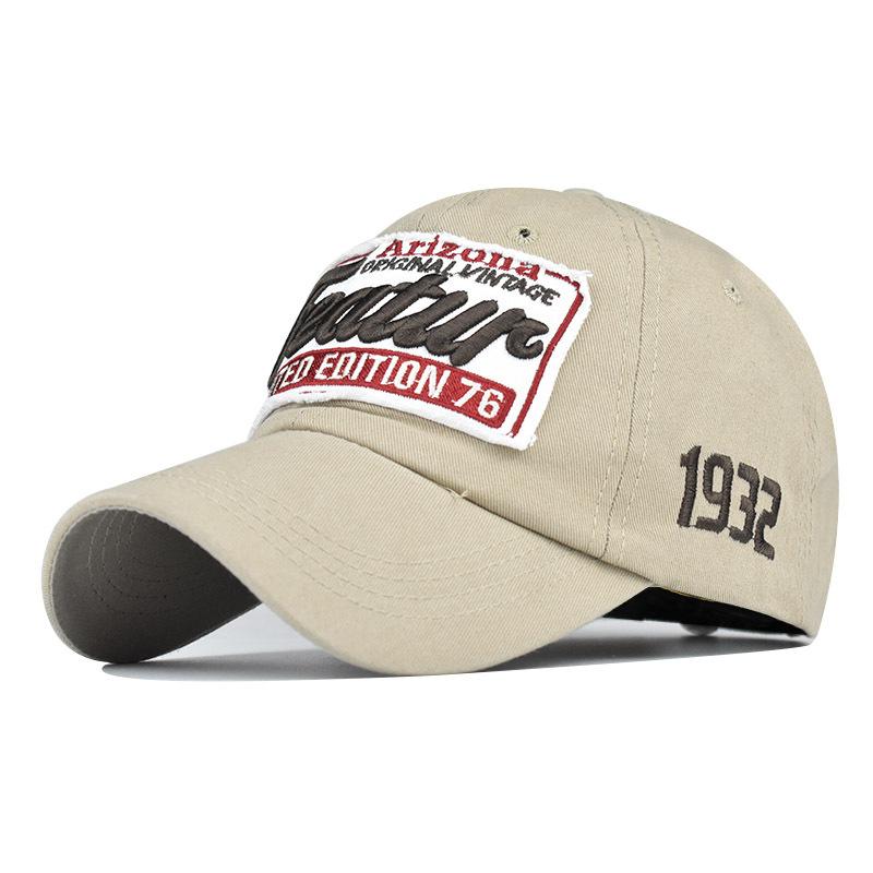 Classic Cotton Baseball Cap 3D Three-dimensional Embroidered Letter Cap Characterure1932 High-grade Washed Cap