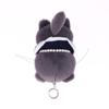 Kawaii Gd Zoa Plush Doll Kpop Gd Stuffed Doll Keychain Creative Cartoon Gray Cat Plush Keyring Bag Pendant Fans Gifts