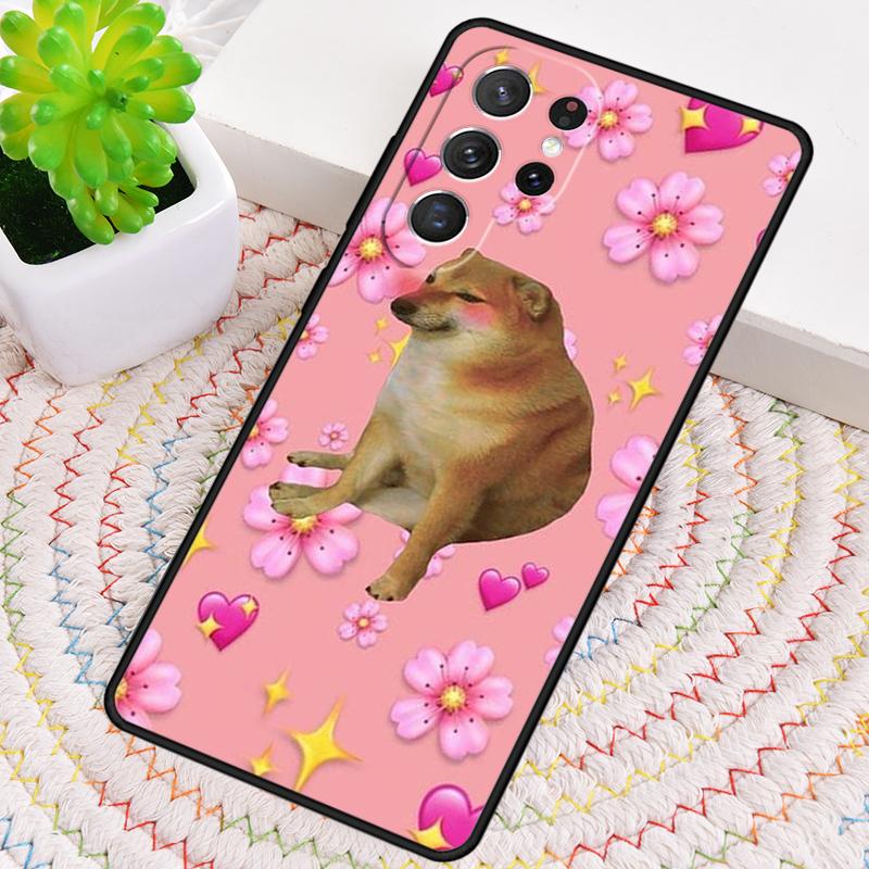 Cheems Doge Phone Case for Samsung Galaxy Note 10 Pro S26 Ultra S23 S24 FE S25 S21 S22 PLUS Shockproof Cove