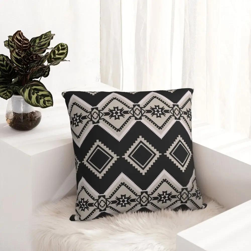 Shein Tribal Ornament Ethnic Oriental Rug Pillowcase Soft Fabric Cushion Cover Gift Throw Pillow Case Cover Home