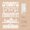 5Pcs/Bag Vintage Hollow Lace paper Aesthetic Decorative Junk Journal DIY Scrapbooking Creative Stationery Decor Paper Set