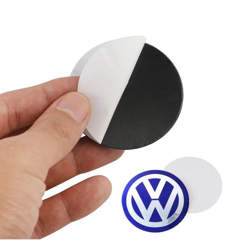 Per VOLKSWAGEN VW Set da 4 Pezzi Styling Auto Alluminio Metallo Coprimozzi Centrali per Ruote Adesivo Emblema Per Volkswagen VW Golf Polo Passat Tou