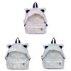 Cartoon Cat Ear Backpack For Girls With Nylon Material And Spacious Design For Daily Use