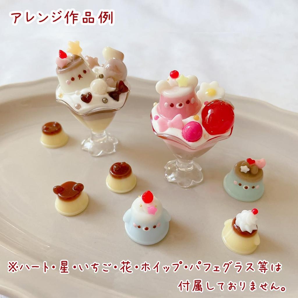 Evergarden Silicone Molds for and Cat of Miniature Animal Resin Resin Silicone Mirror Finish Pudding, Sweets, Bear, Rabbit, Dog, (Set 2) - Desserts,