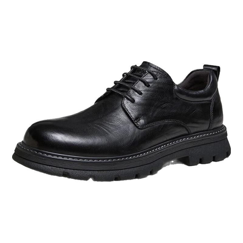 Camel Men s Pleated Leather Dress Shoes 42 чёрный
