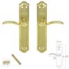 ORYX - Door Handle Set, Brass Zamack "Oryx Irene"