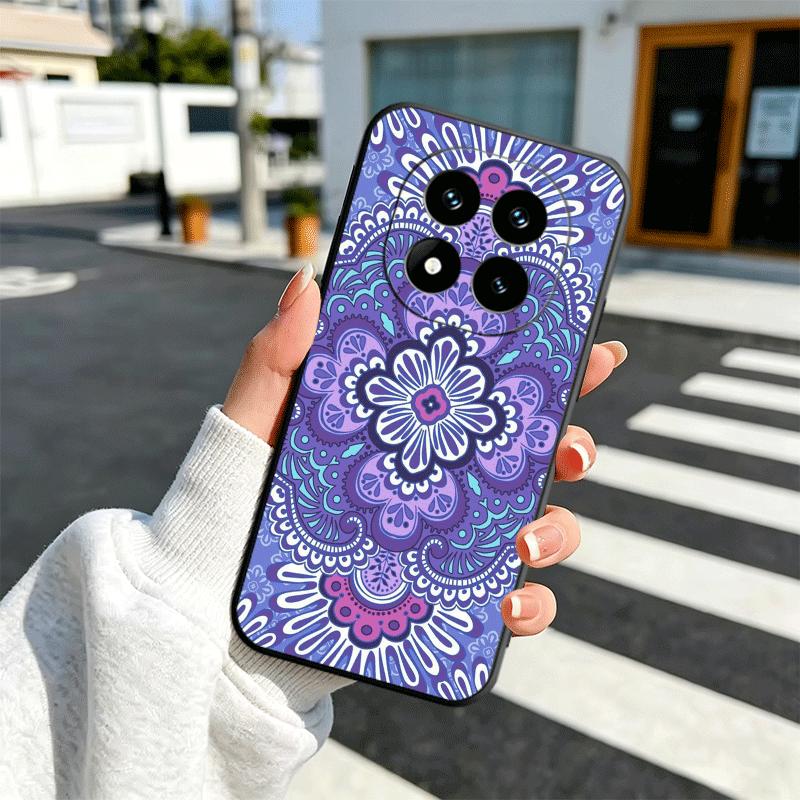 Mandala Style Pattern Soft Phone Case for Xiaomi Redmi Note 12 13 14 15 Pro Plus 11 12S 11S 11T 10 4G Black Cover Back Shell