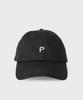 PANICALE Black P Logo Cotton Ball Cap