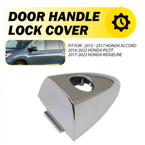 Front Left Driver Door Handle Keyhole Bezel Cover Chrome Fit 13-17 Honda Accord