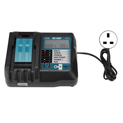 Nabíječka lithium-iontových baterií pro Makita 14,4 V 18V s vestavěným LCD displejem
