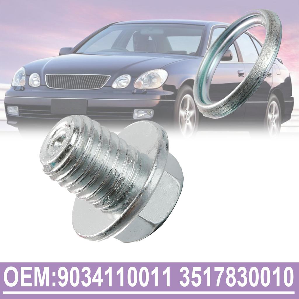 Car Transmission Drain Plug with Gasket For Toyota Corolla Chaser Celica Fortuner Lexus LX GS GX 1992-2013 9034110011 2474257B00 9034110017 3517830010
